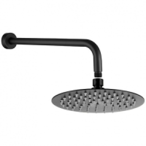 Bristan Black Wall Mounted Round Shower Head & Arm £80.00