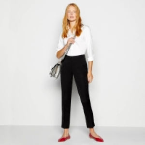 Principles Black Tapered Leg Trousers