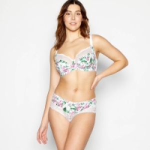 Ivory Palm Print Underwired Non-Padded Balcony Bra £18.40