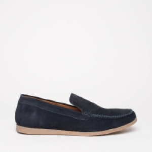 Debenhams 1778 Navy Blue Bond Suede Apron Loafers