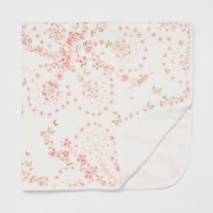 Debenhams Lola & Maverick Baby Girls Pale Pink Blossom Print Blanket