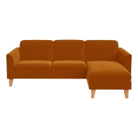 Debenhams Debenhams Amalfi Velvet Carnaby Right-Hand Facing Chaise Corner Sofa