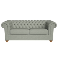 Debenhams Debenhams 3 Seater Textured Weave Chesterfield Sofa Bed