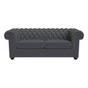 Debenhams Debenhams 3 Seater Velour Chesterfield Sofa Bed