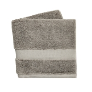 Dkny Taupe Cotton Terry Lincoln Towels