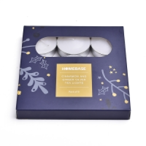 Silver Tea Lights - Cinnamon & Ginger