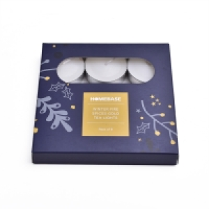 Gold Tea Lights - Winter Fire Spices