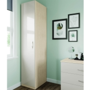 Modular Bedroom Slab Single Wardrobe - Cashmere