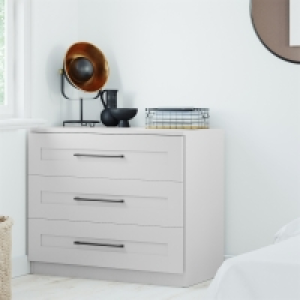 Modular Bedroom Shaker 3 Drawer Chest - Grey