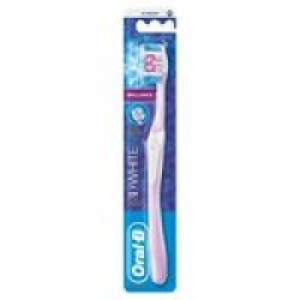 Morrisons  Oral-B 3D White Brilliance Manual Toothbrush Medium