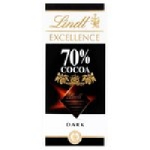 Lindt Excellence 70% Cocoa Dark Chocolate £1.50