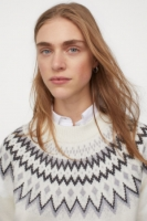 Jacquard-knit jumper £14.00