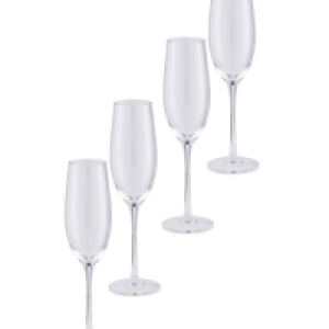 Clear Champagne Flute 4 Pack