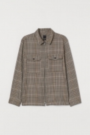 HM  Checked shirt jacket