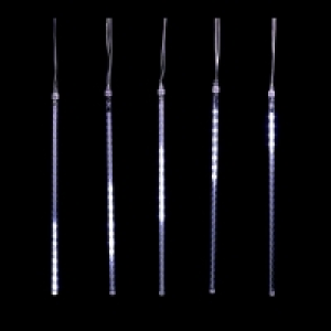 White Animated Snowfall Shower Lights Shower Lights 5 Tubes  £12.49
