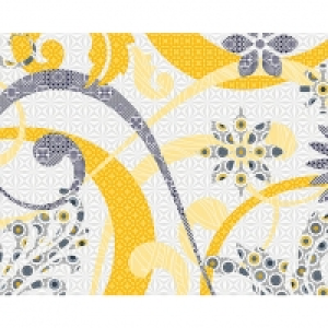 ohpopsi Abstract Swirls Wall Mural - L 3m (W) x 2.4m (H) £75.00