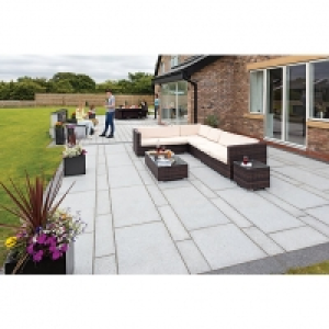 Marshalls Granite Eclipse Textured Light Grey Paving Slab Mi £1,000.00