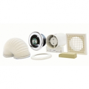 Manrose In-Line Shower Light Kit with Timer - White 100mm £59.00