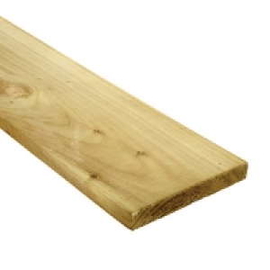 Wickes Treated Timber Gravel Board - 19mm x 150mm x 2.4m £6.10