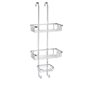 Croydex Rust Free Hook Over 3 Tier Chrome Shower Basket - 25 £24.00