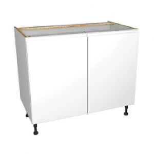 Wickes Madison White Gloss Handleless Base Unit - 1000mm £119.00