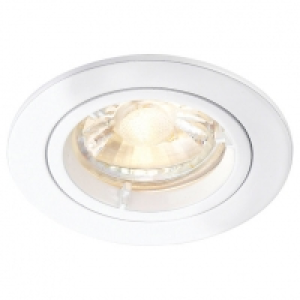 Wickes  Saxby GU10 Cast Fixed Downlight - Matt White