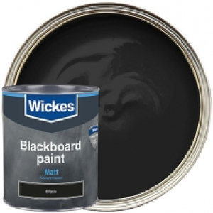 Wickes Blackboard Paint Matt Black 750ml £10.00