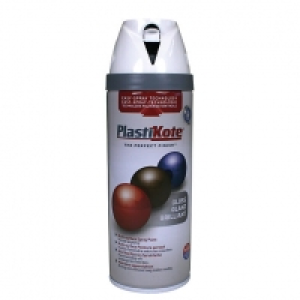 Plastikote Multi-surface Spray Paint - Gloss White 400ml £8.00