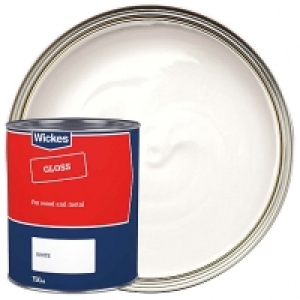 Wickes Basic Gloss White 750ml £6.00