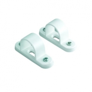 Wickes Conduit Spacer Bar Saddle - White 25mm Pack of 2 £0.58