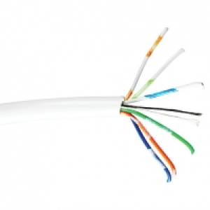 6 Core 3 Pair Telephone Flexible Cable White 100m £25.00