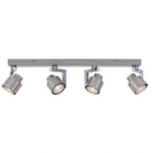 Wickes Boulevard LED Brushed Chrome 4 Bar Spotlight £33.00