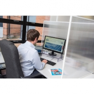 Polycarbonate Panel Desk Divider 2100 x 1050mm £45.00