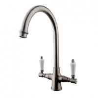 Wickes  Wickes Zores Monobloc Kitchen Sink Mixer Tap - Brushed Chrom