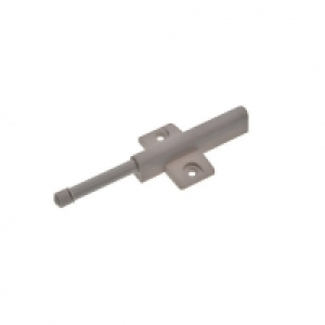 Wickes Bumper Push Door Latch Cross Mount - Grey 40mm Pack o