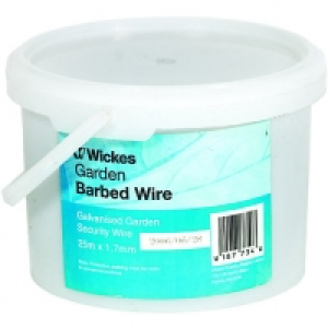 Wickes Galvanised Garden Barbed Wire - 1.7mm x 25m &pound;15.00