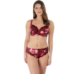 Red Petal Print Rosemarie Underwired Non-Padded Side Suppo £28.80