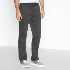 Mantaray Dark Green Organic Cotton Garment Dye Straight Fit Chino Tro