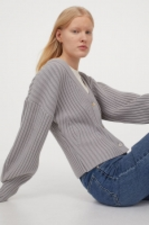 Rib-knit cardigan £23.00