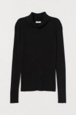 Rib-knit polo-neck jumper £11.00