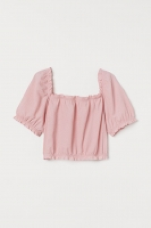 Cropped puff-sleeved top £6.00