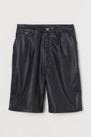 HM  Imitation leather shorts