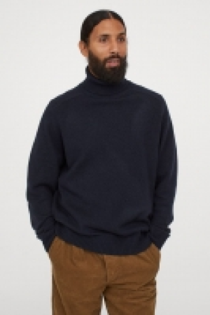 Fine-knit polo-neck jumper £15.00