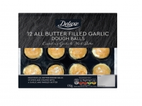 Lidl  Deluxe 12 All Butter Filled Garlic Dough Balls