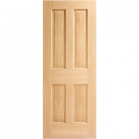Wickes  Wickes Cobham Oak 4 Panel Internal Door - 1981mm x 838mm