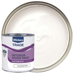 Wickes Trade Satinwood Pure Brilliant White 1L £15.00