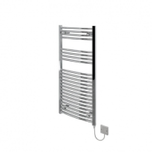 Kudox Curved Electric Towel Radiator - Chrome 500 x 1100 mm £118.00