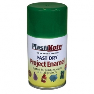 Plastikote Fast Dry Enamel Aerosol Spray - Garden Green 100m £4.00