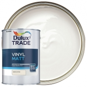 Dulux Trade Vinyl Matt Emulsion Paint - White Cotton 5L £32.00