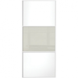 Spacepro Sliding Wardrobe Door Wideline White Panel & Arctic £140.00